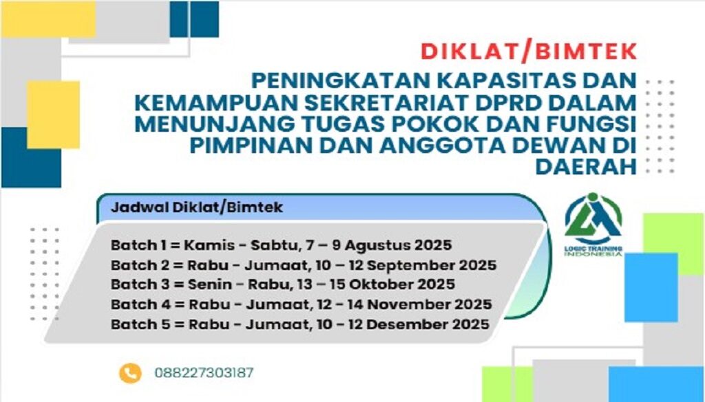 DIklat/Bimtek Kesekretariatan DPRD