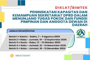 DIklat/Bimtek Kesekretariatan DPRD