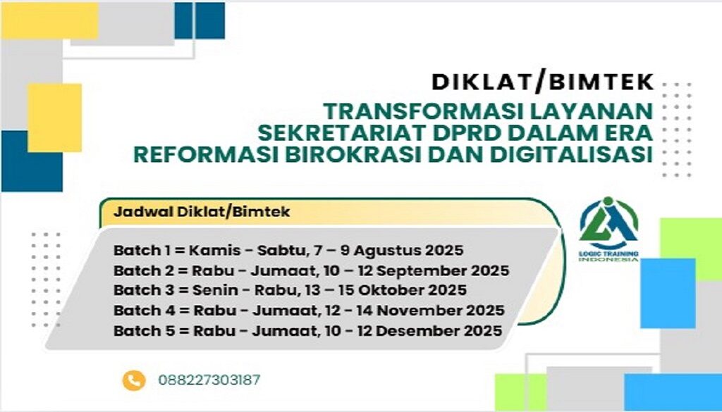 DIklat/Bimtek Transformasi Layanan Sekretariat DPRD